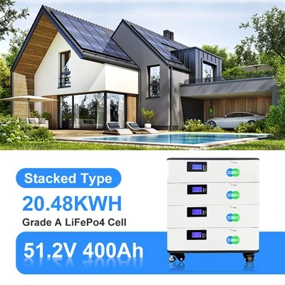 Kiinan tehtaan Lifepo4-akku 51,2V 400Ah 20kWh litiumparistot