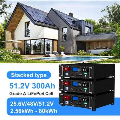 ZBPower Stackable 51,2 V 300AH Litium -akku 6000 Sykli käyttöikä 15 kWh